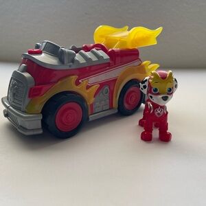 Paw Patrol Mighty Pups Super Paws Marshall and Vehicle